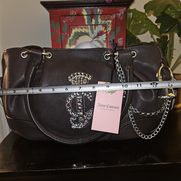 Juicy Couture Black Leather Shoulder Bag - Picture 7 of 10